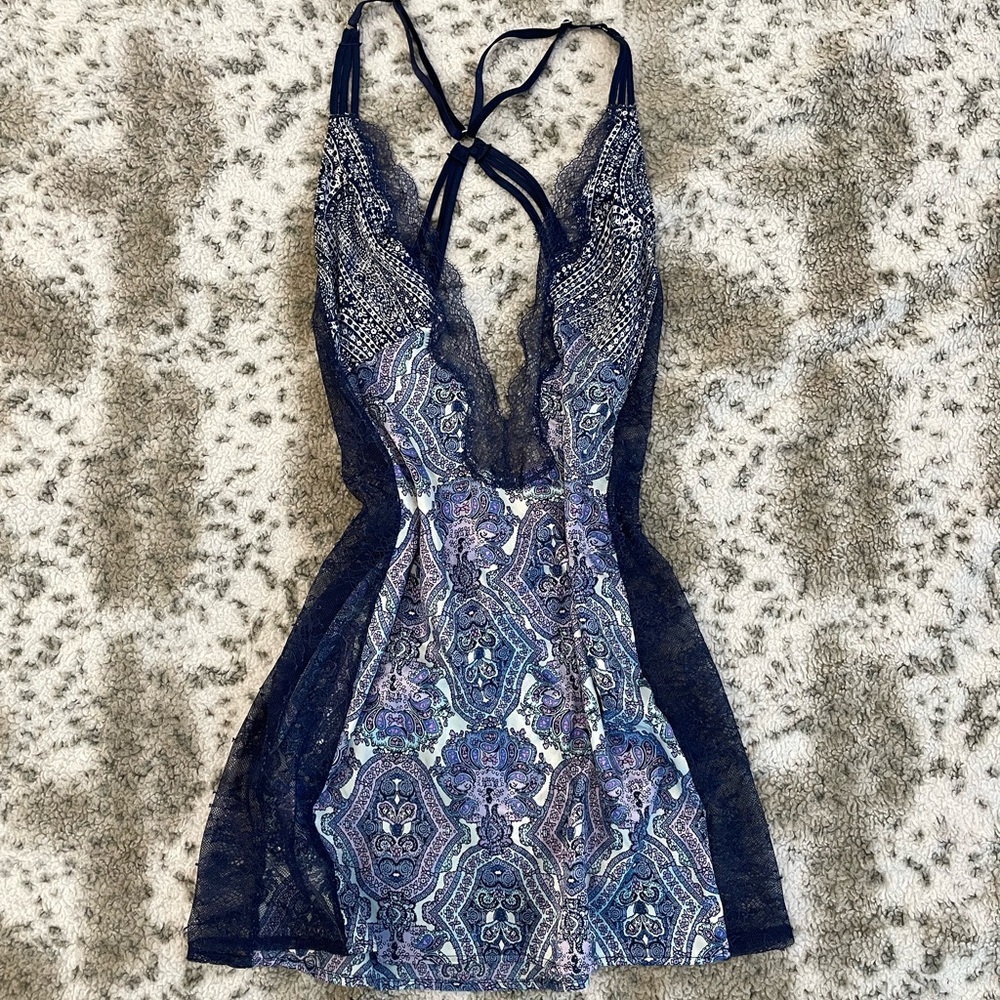 Victoria's Secret Lace and floral slip dress
